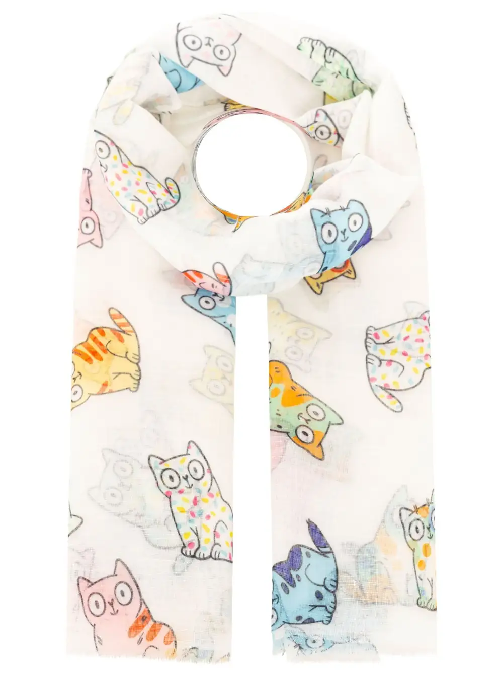 Classic Heart Pattern Dachshund Graphic Fashion Scarf