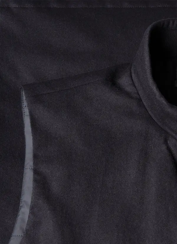 Adjustable Hem Flannel Gilet