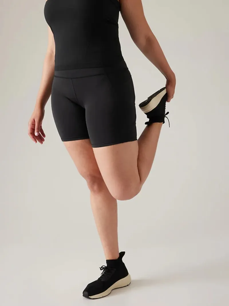 Contoured Biker Shorts For Chic Active Style