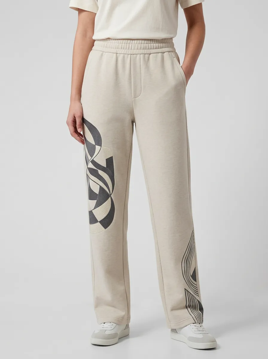 Women's Abstract Art Geometric Pattern Graphic Sweatpants