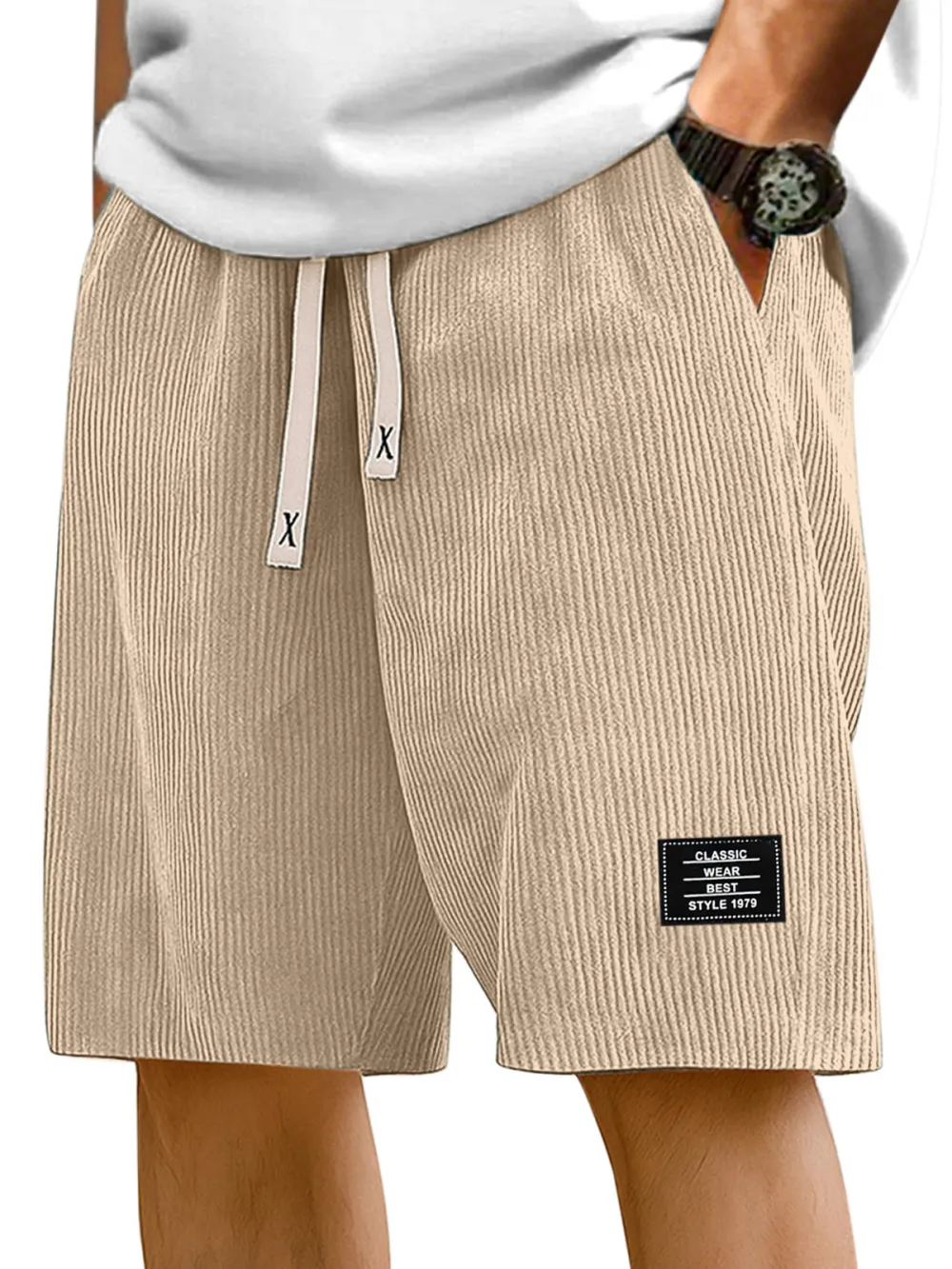 Relaxed Striped Casual Shorts