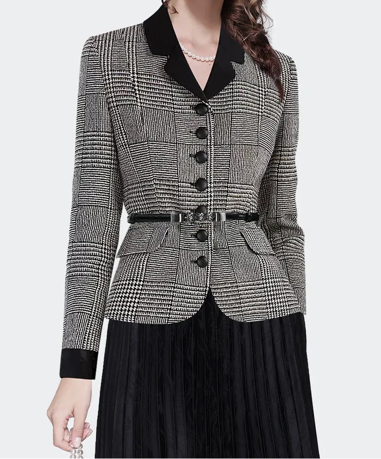 Cinched Belted Short Blazer