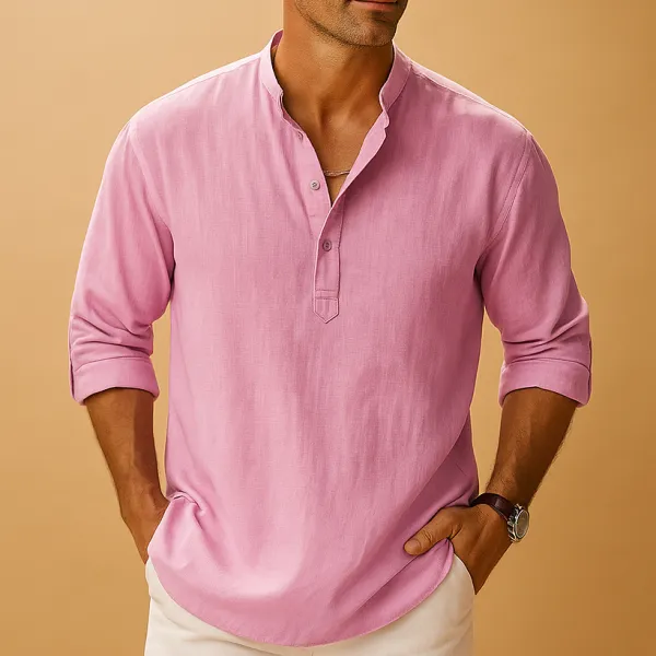 V Neck Breathable Long Sleeve Shirt