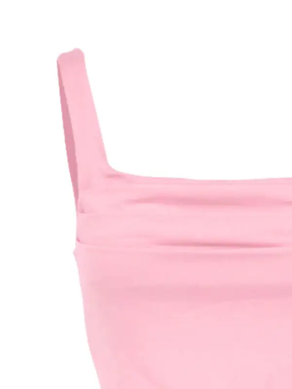 Square-Neck Ruched Tank Top