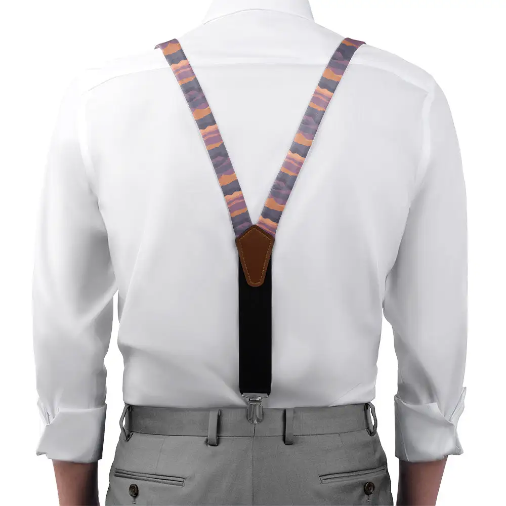 Mountain Sunset Theme Suspenders