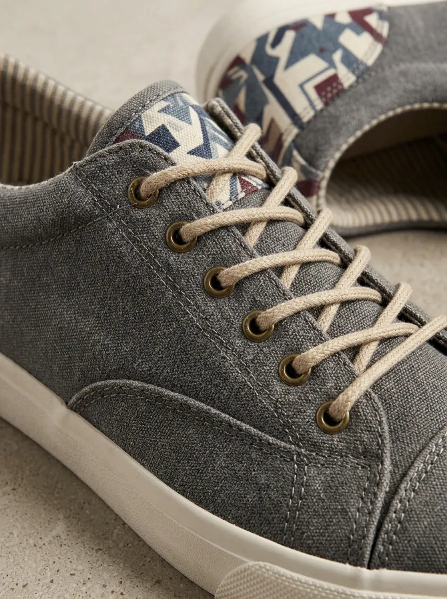 Casual Geometric Graphic Comfort Edit Men's Canvas Shoes