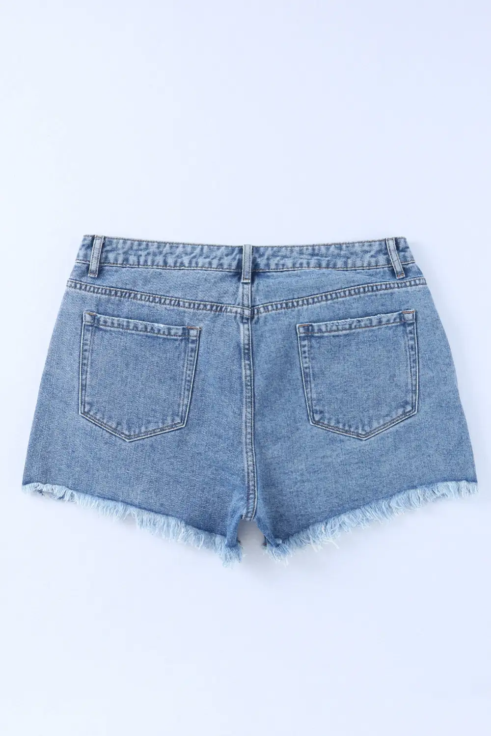 Sky Blue High Rise Crossover Waist