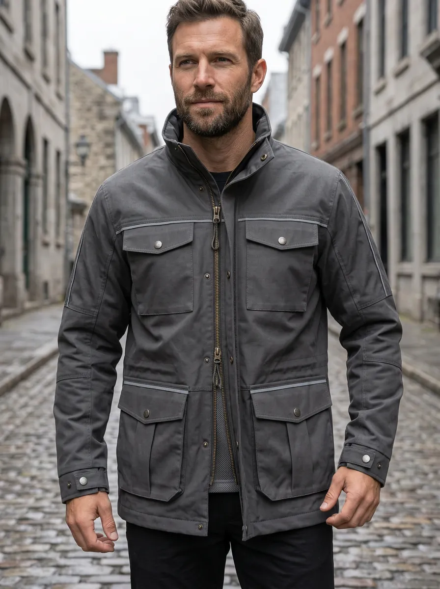 Men's Multi-Pocket Waterproof Jacket