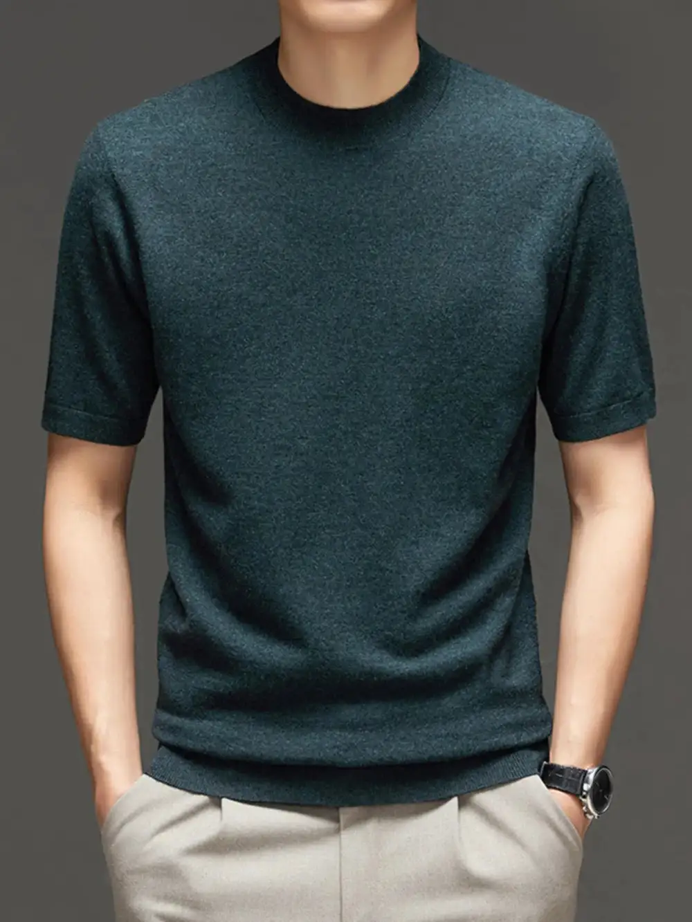 Round Neck Short Sleeve Top T-Shirt