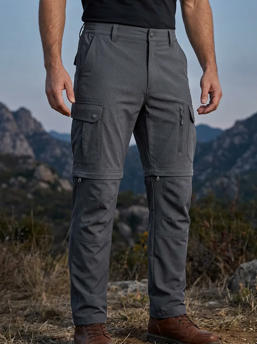 Men's Field Utility Waterproof Zip-Off Tactical Cargo Pants