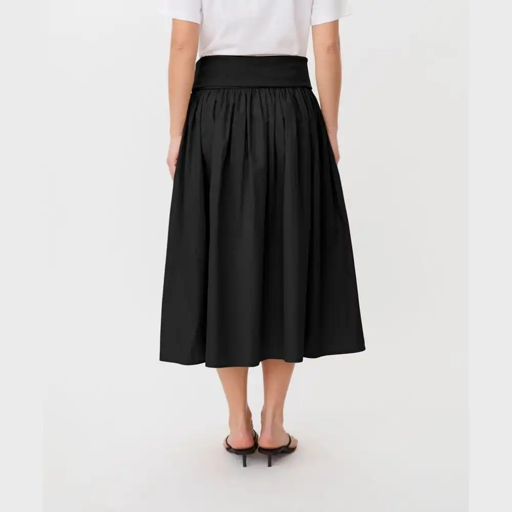 Mixed Texture Jersey Skirt