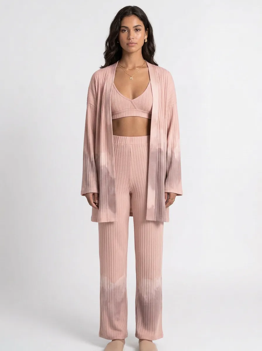 Tie Dye Wide Leg Lounge Set