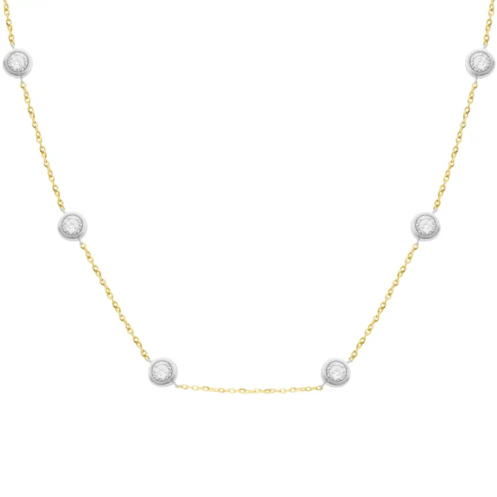 Polished Statement Diamond Necklace