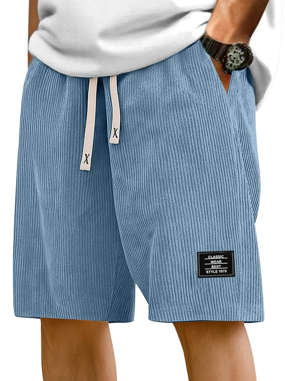 Relaxed Striped Casual Shorts