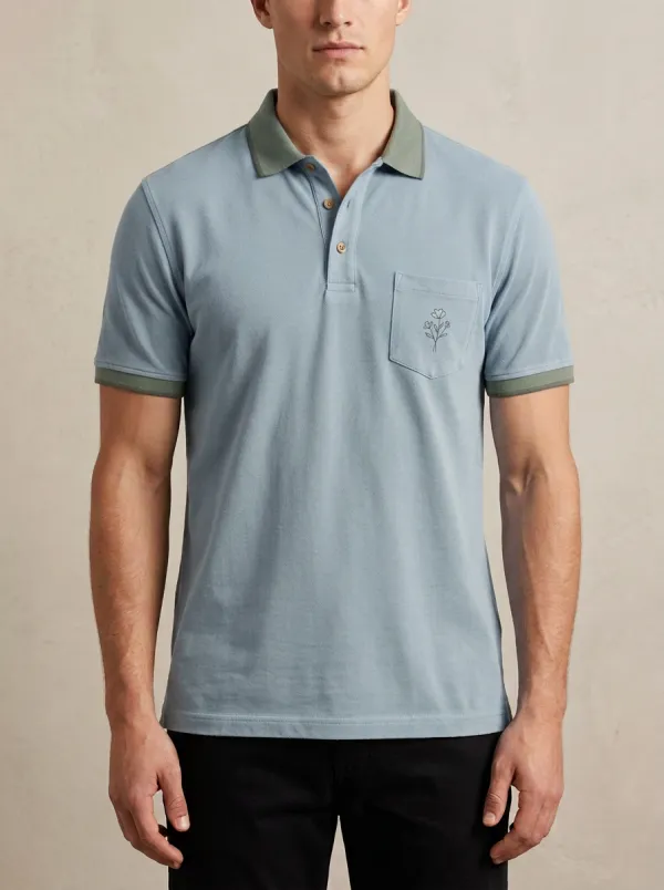 Classic Floral Men's Polo Shirt