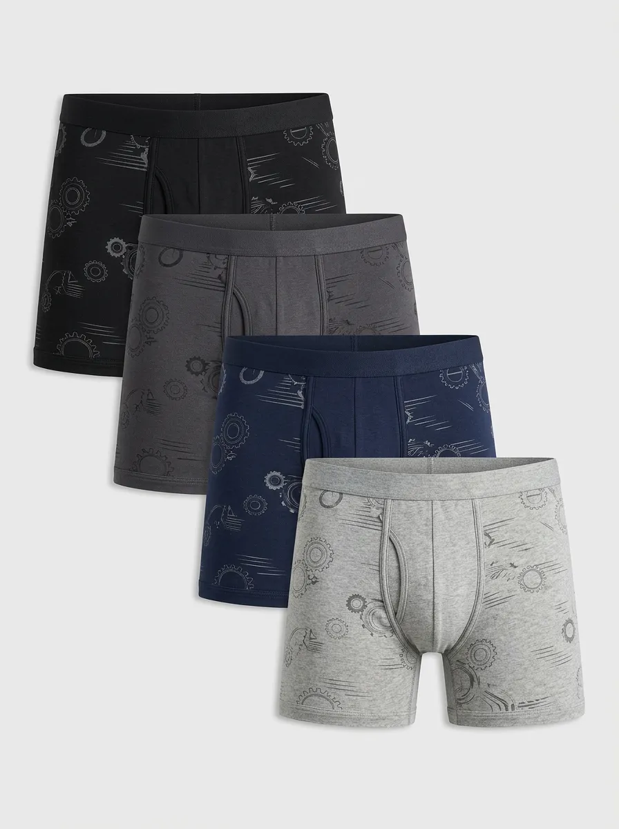 Men's Gear Motion Graphic Boxer Brief Set