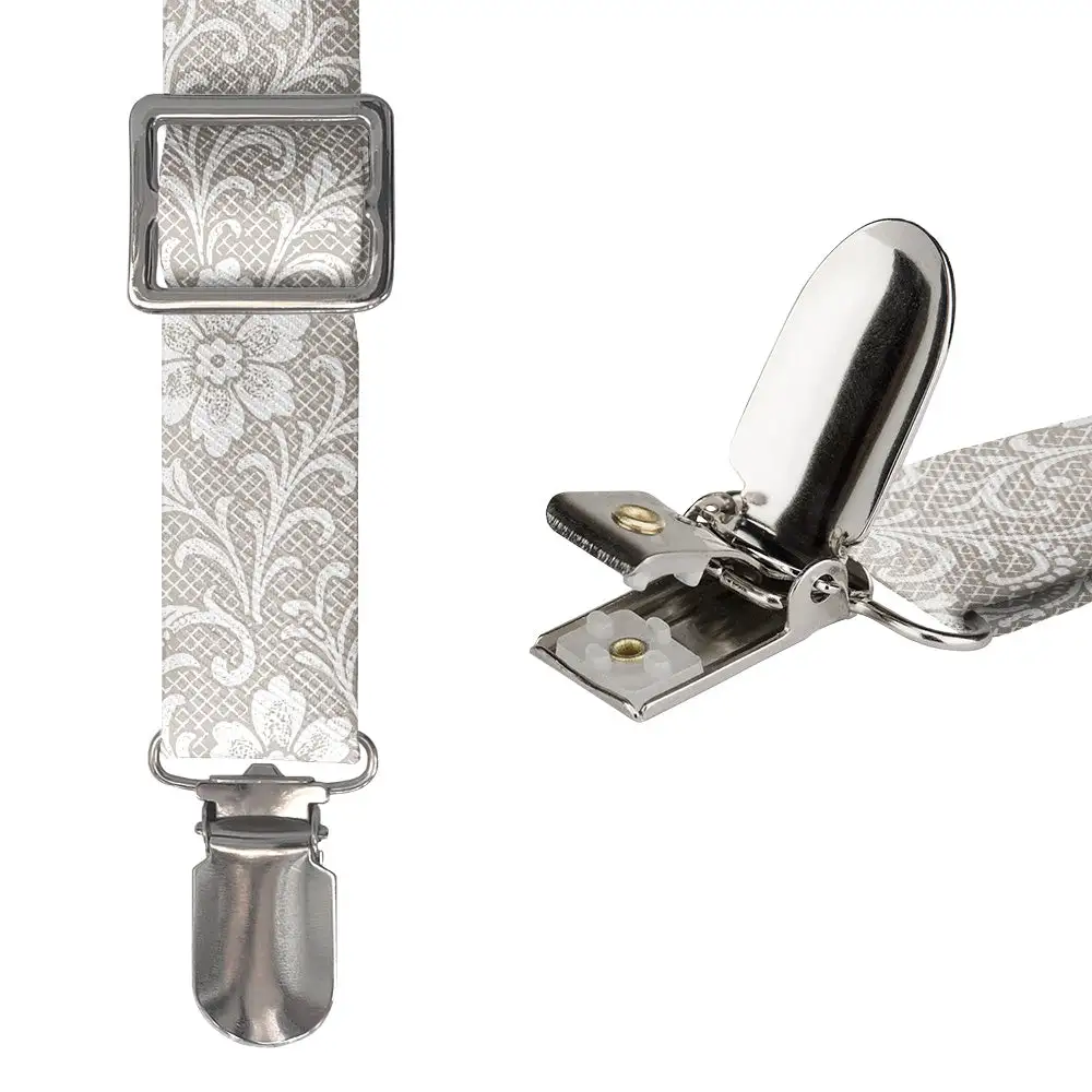 Lacework Floral Pattern Suspenders