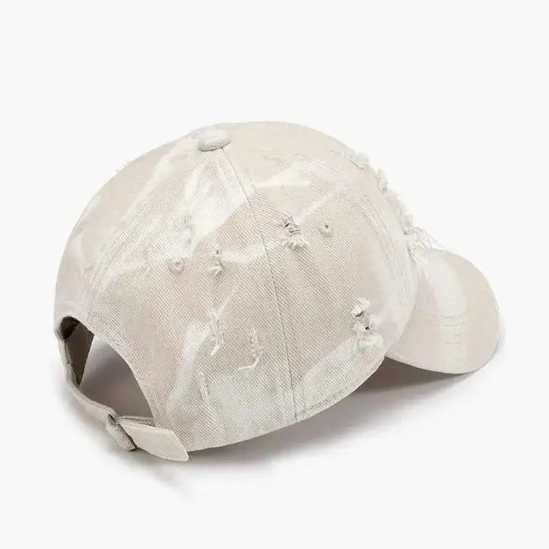 Distressed Adjustable Cotton Hat