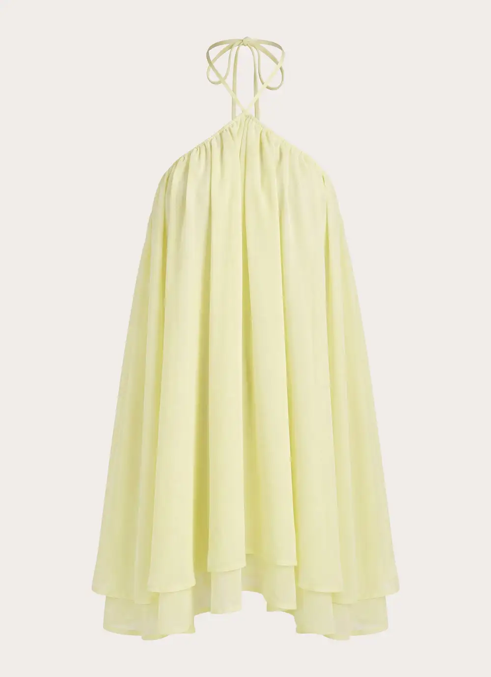 Minimal Halter Mini Dress