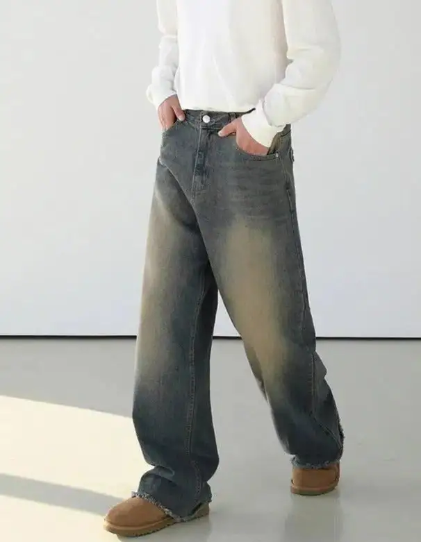Faded Spots Detail Jeans