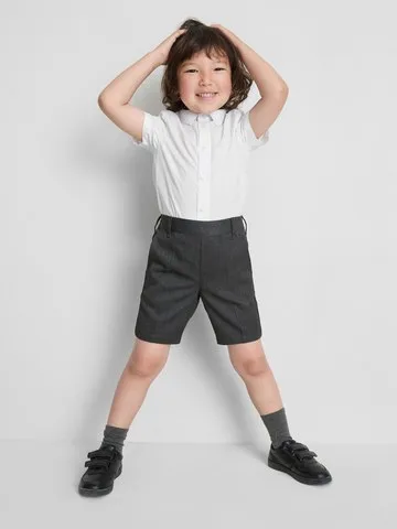 3-7yrs | 2pk Easy Iron School Shorts