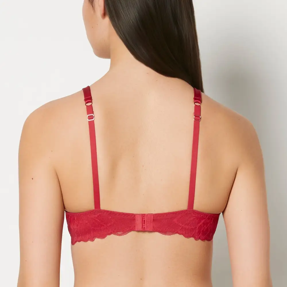 Signature Lightly Lined Full Coverage Bra With Lush Lace Wing