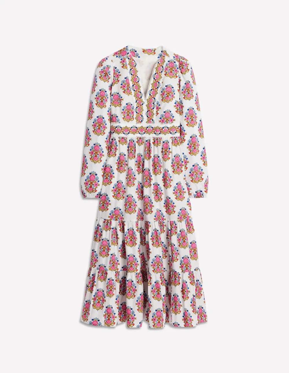 Violet Cotton Midi Dress