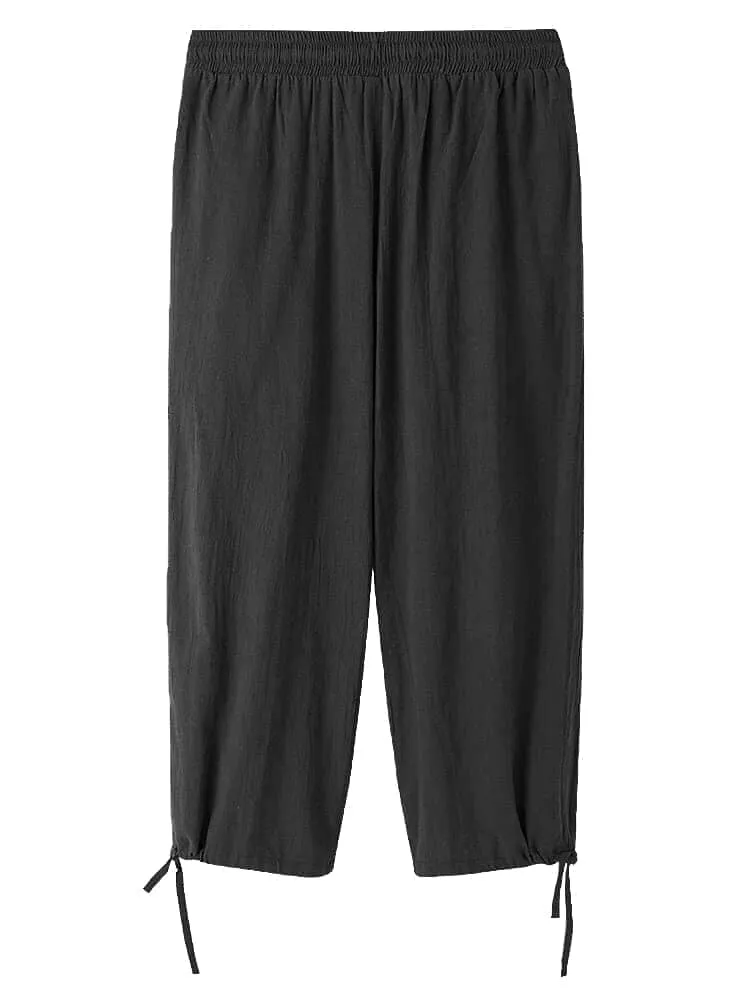 Refined Drawstring Waist Pants