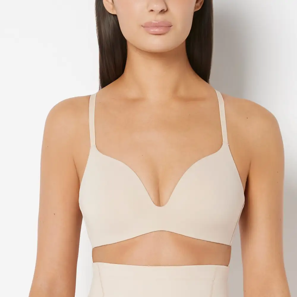 Delicate Full Coverage Wireless Push Up Bra