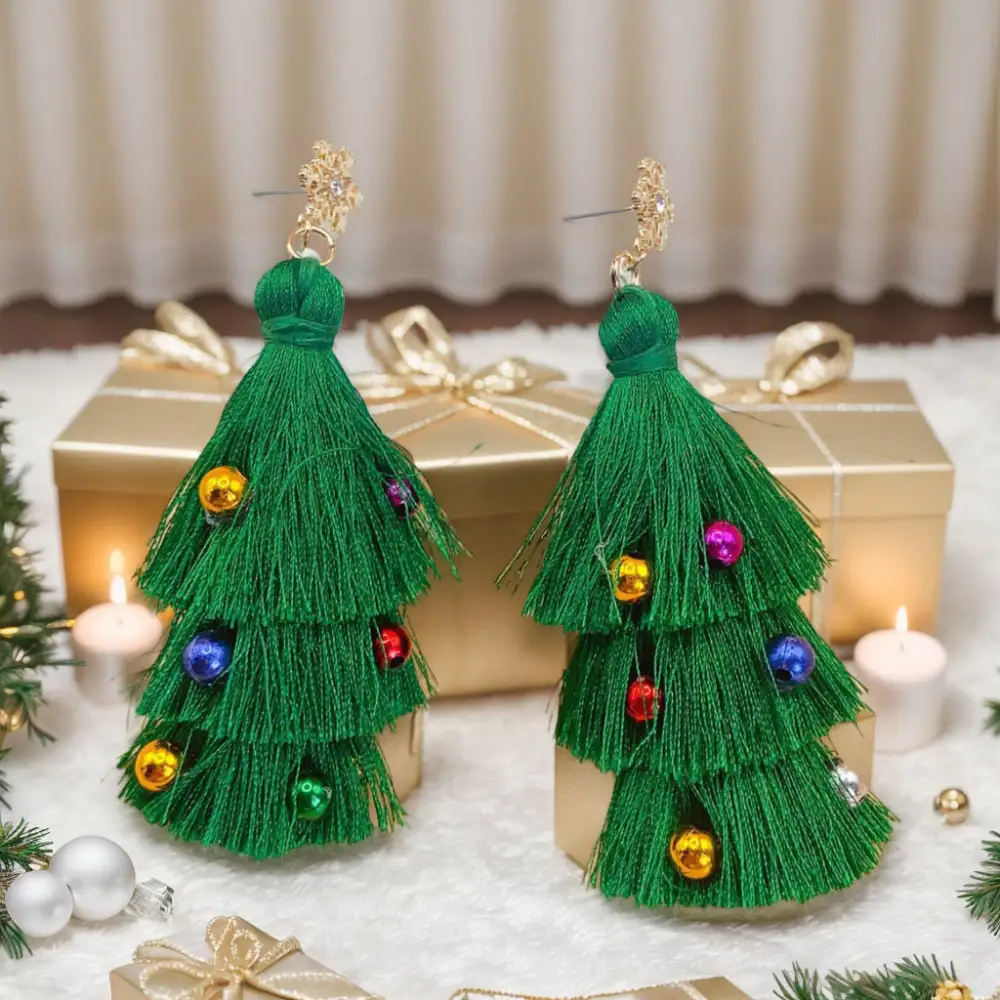 Tree Tassel Drop Earrings
