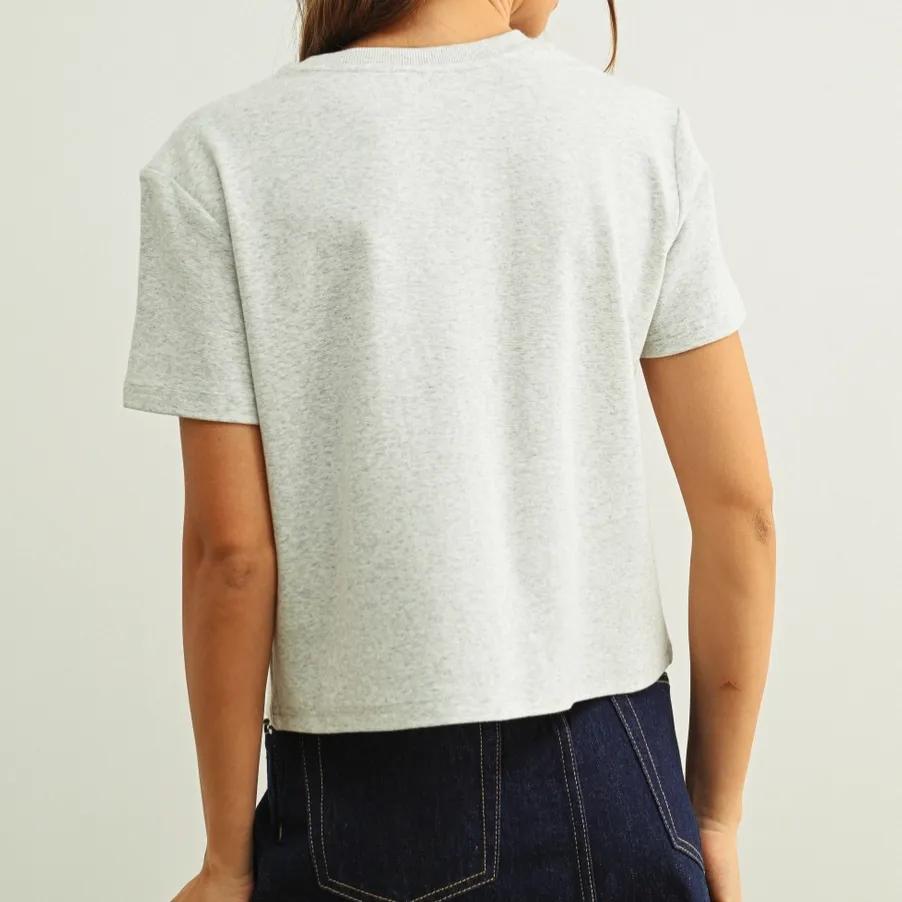 Embroidered Boxy Brunch Tee