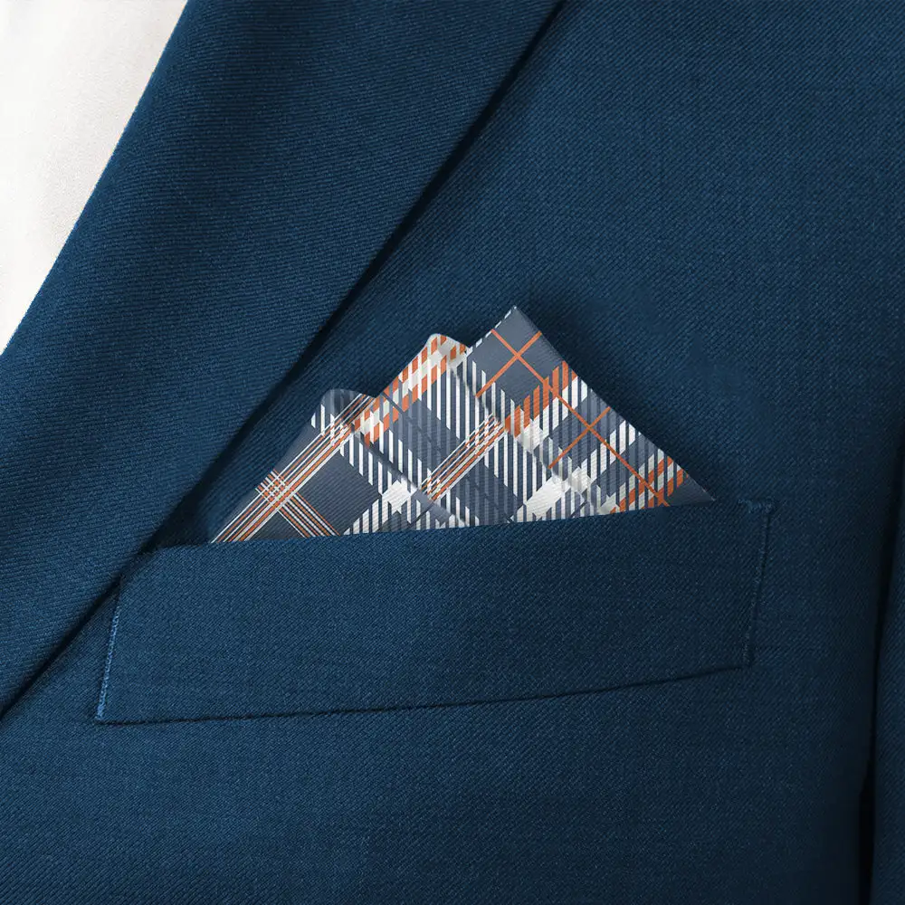 Modern Classic Plaid Pocket Square