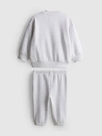 0-18mths | Sweatshirt and Cuffed Joggers Newborn Set