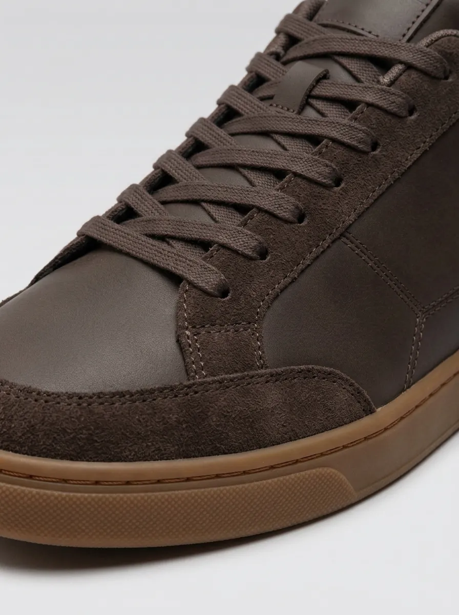 Men's Refined Leisure Lace-Up Skate Shoes