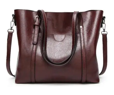 Hand-Painted Leather Handbag Artistic Everyday Use