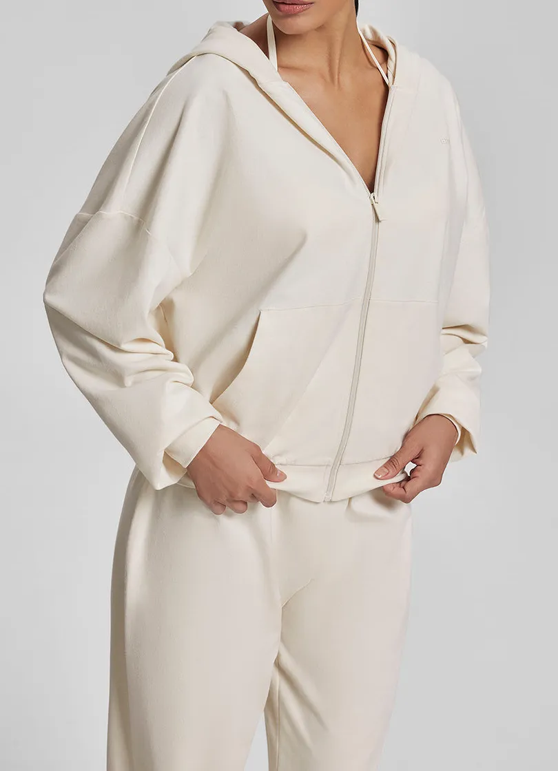 Soft Lounge Oversized Full-Zip Hoodie