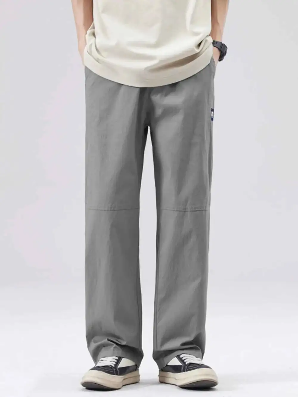 Casual Relaxed Fit Wide Leg Pants