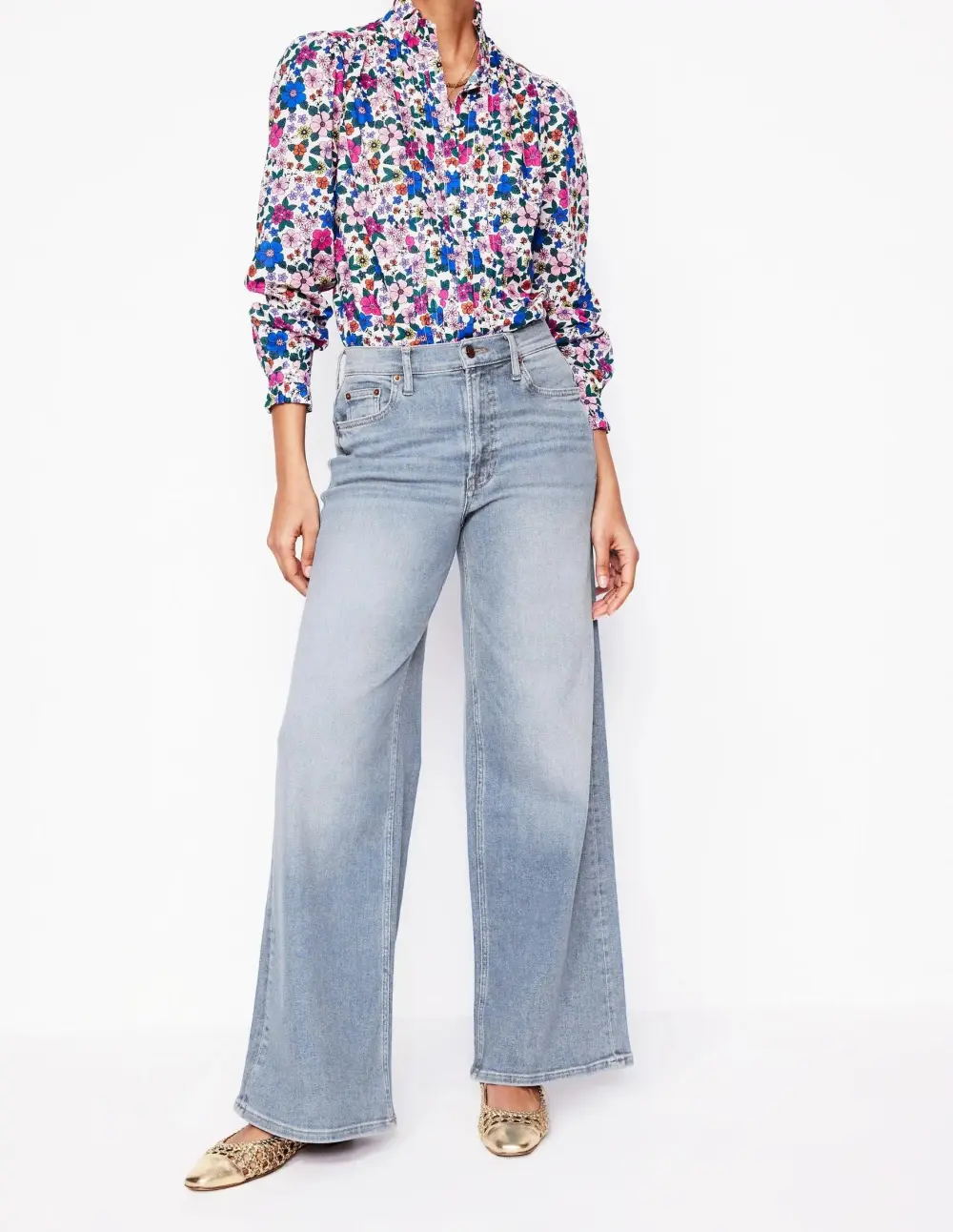 High Rise Wide Leg Jeans