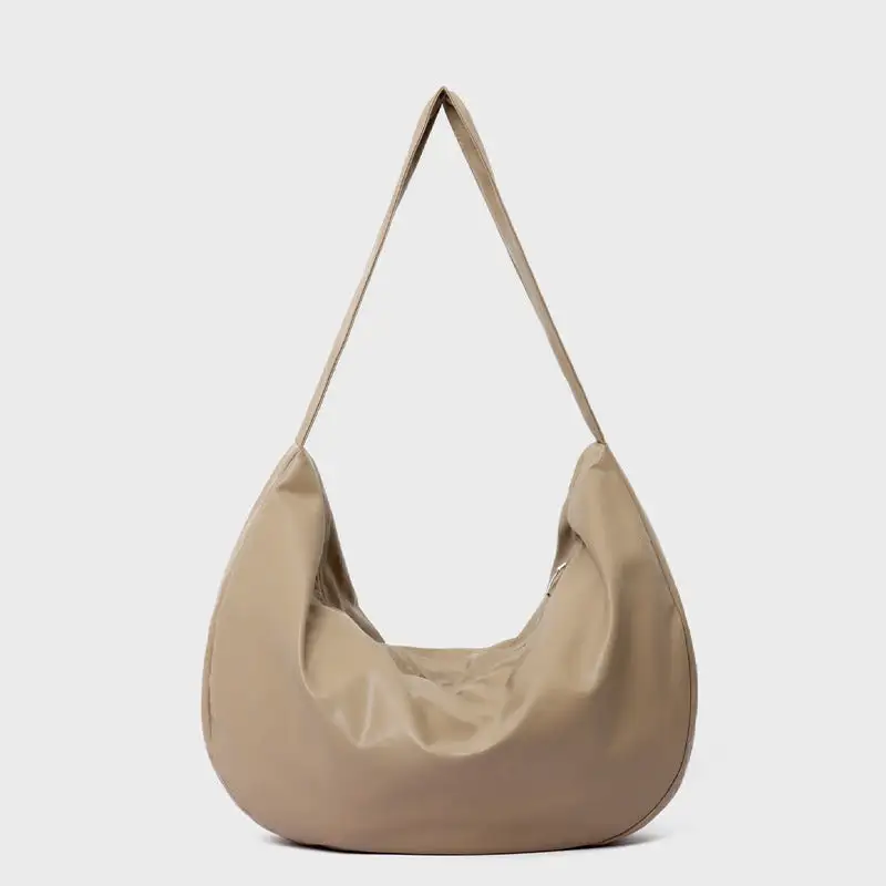 Large Capacity Soft Leather Tote Bag Minimal Chic Shoulder Crossbody