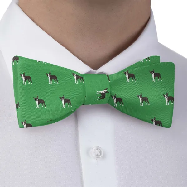 Terrier Pattern Bow Tie