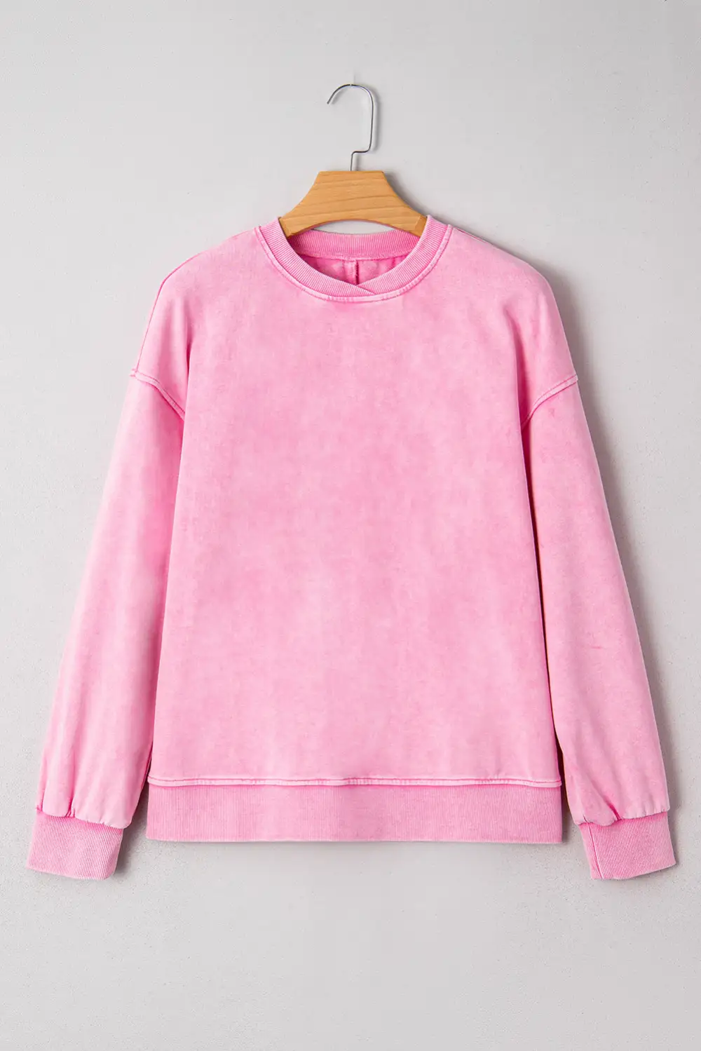 Relaxed Mineral Wash Drop Shoulder Crewneck Sweatshirt