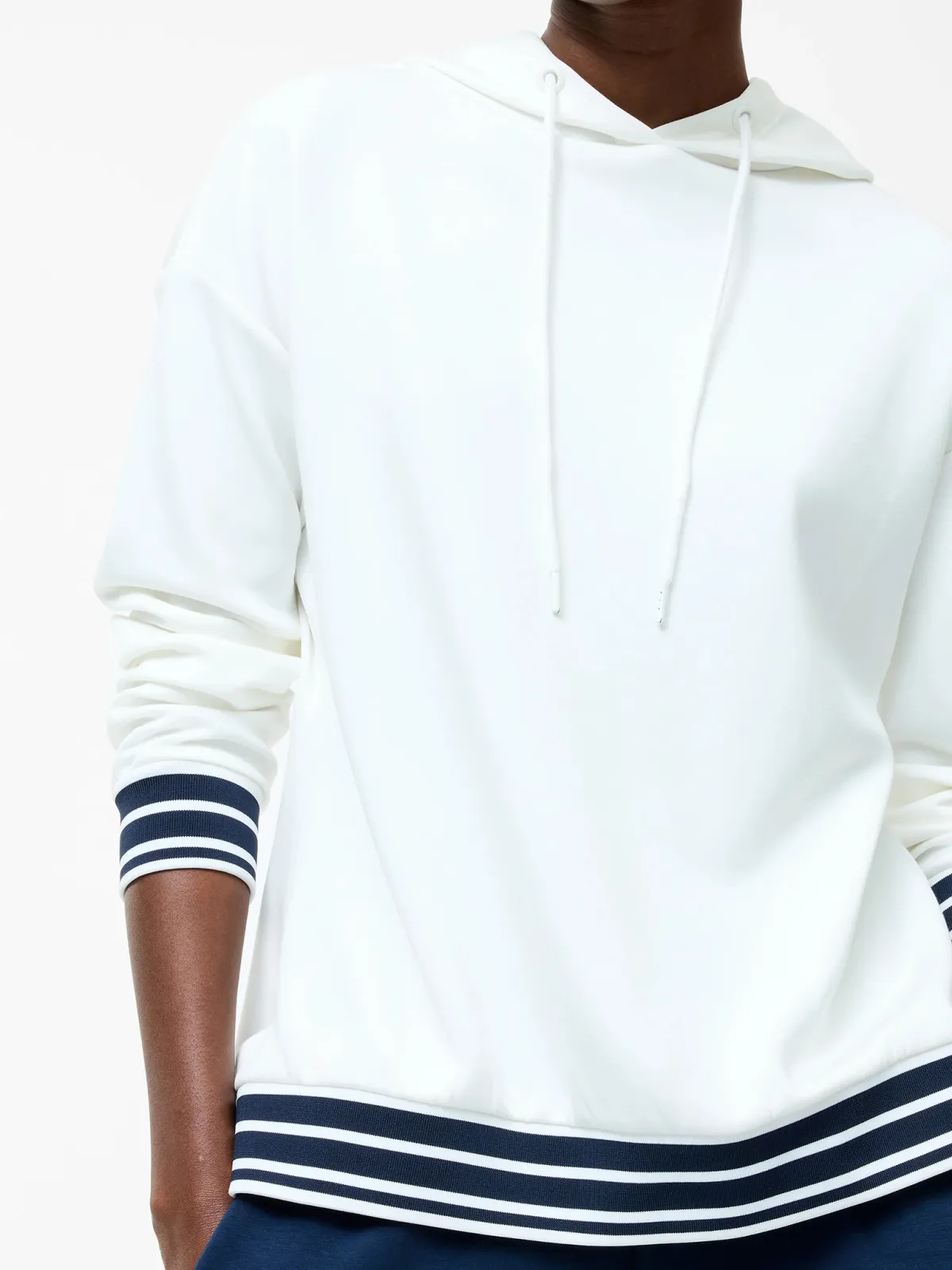 Designer Hooded Striped Sweatshirt