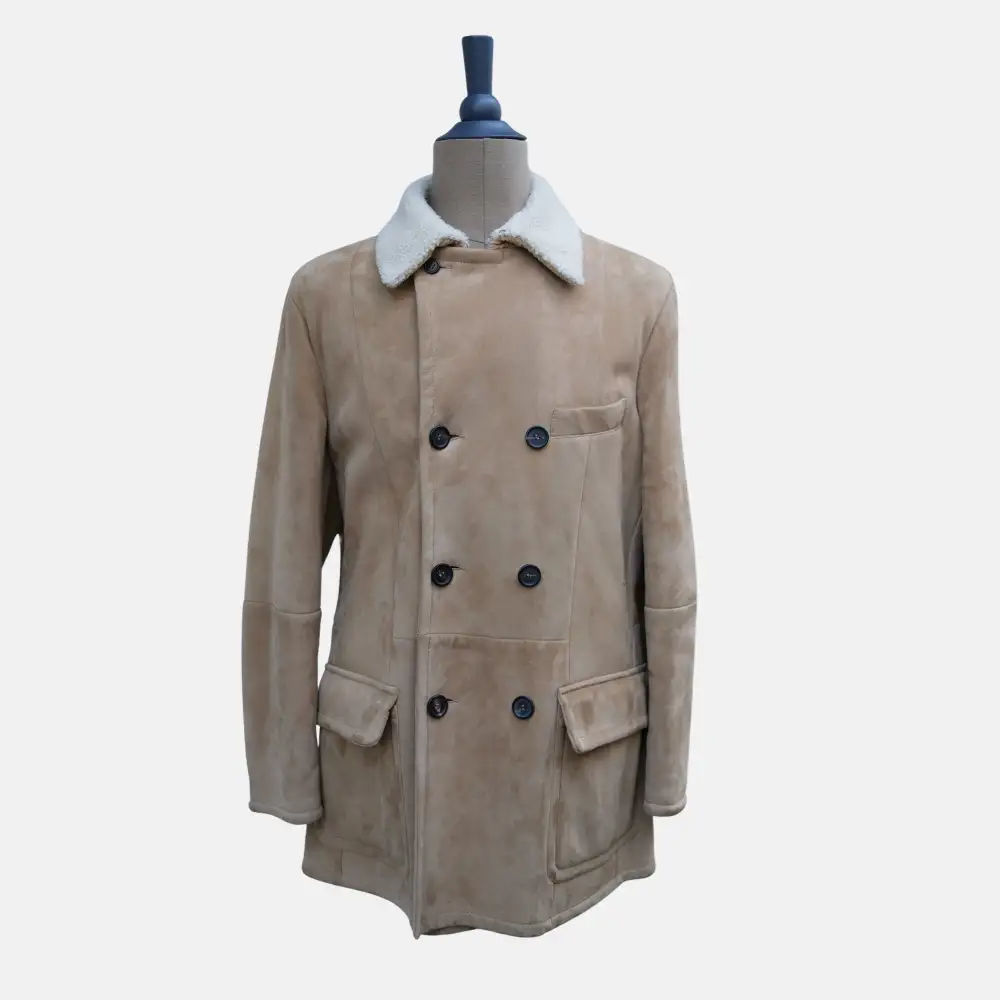 Modern Refined Shearling Classic Coat