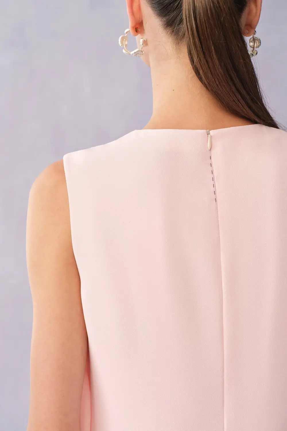 Sleeveless Pleated Midi Dress