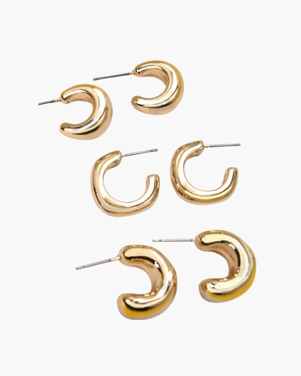 Bubbly Mini Huggie Earring Set