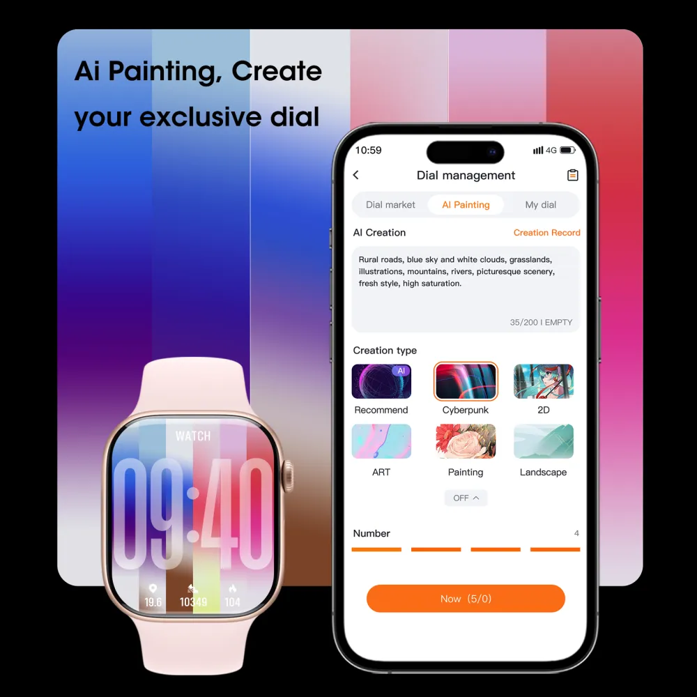 46mm Slim AMOLED Smartwatch | Premium Square Design, AI Assistant, Bluetooth Calls & NFC