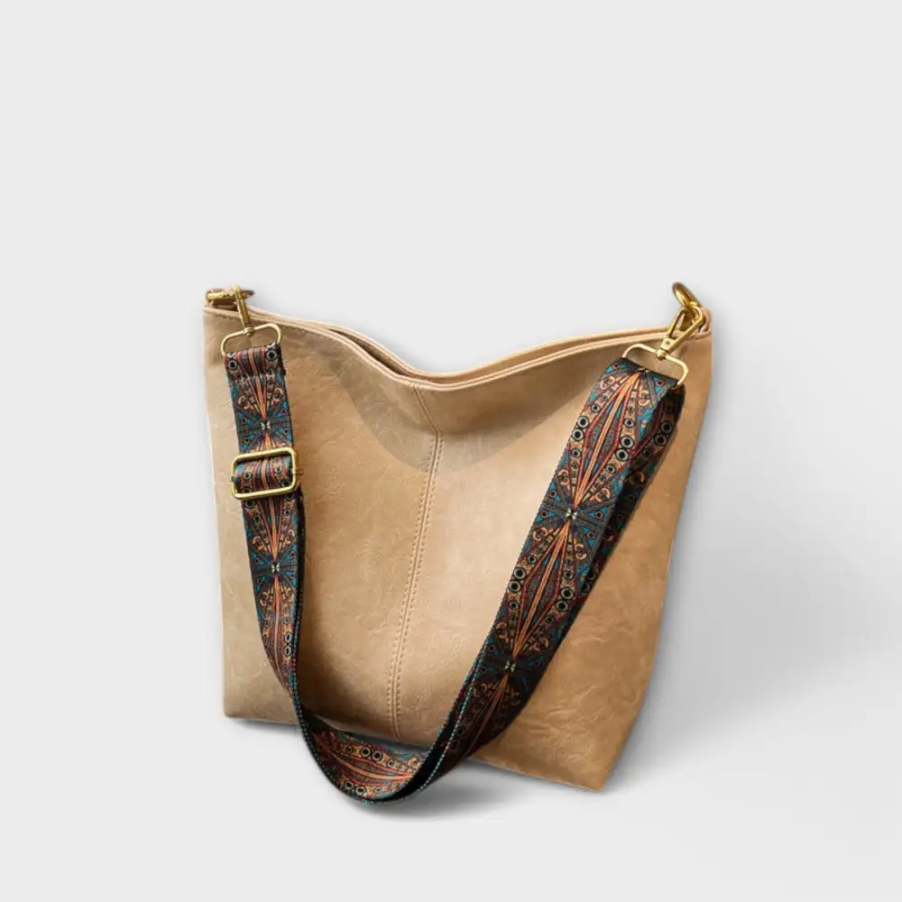 Relaxed Pebbled Leather Handbag