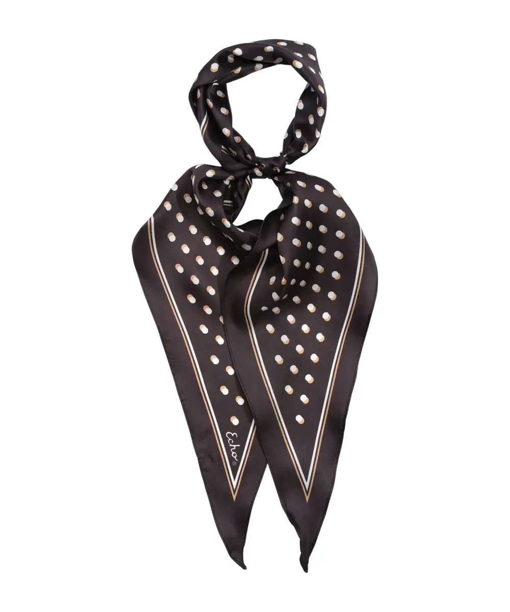 Dot Silk Diamond Scarf