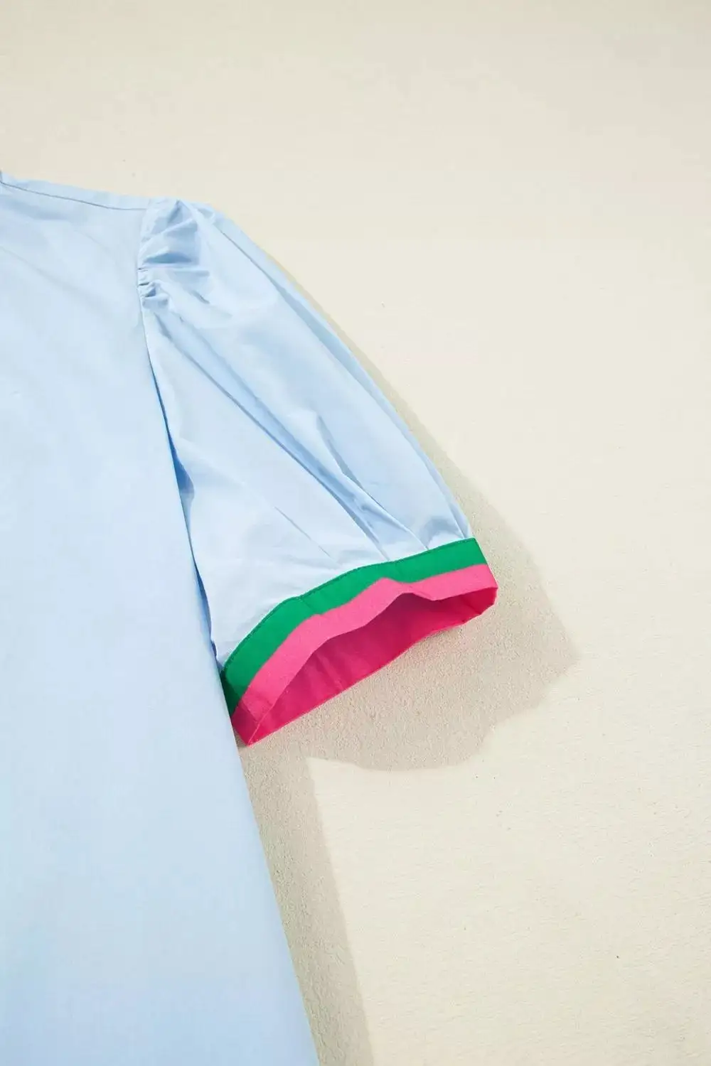 Drape Puff Sleeve Mini Dress