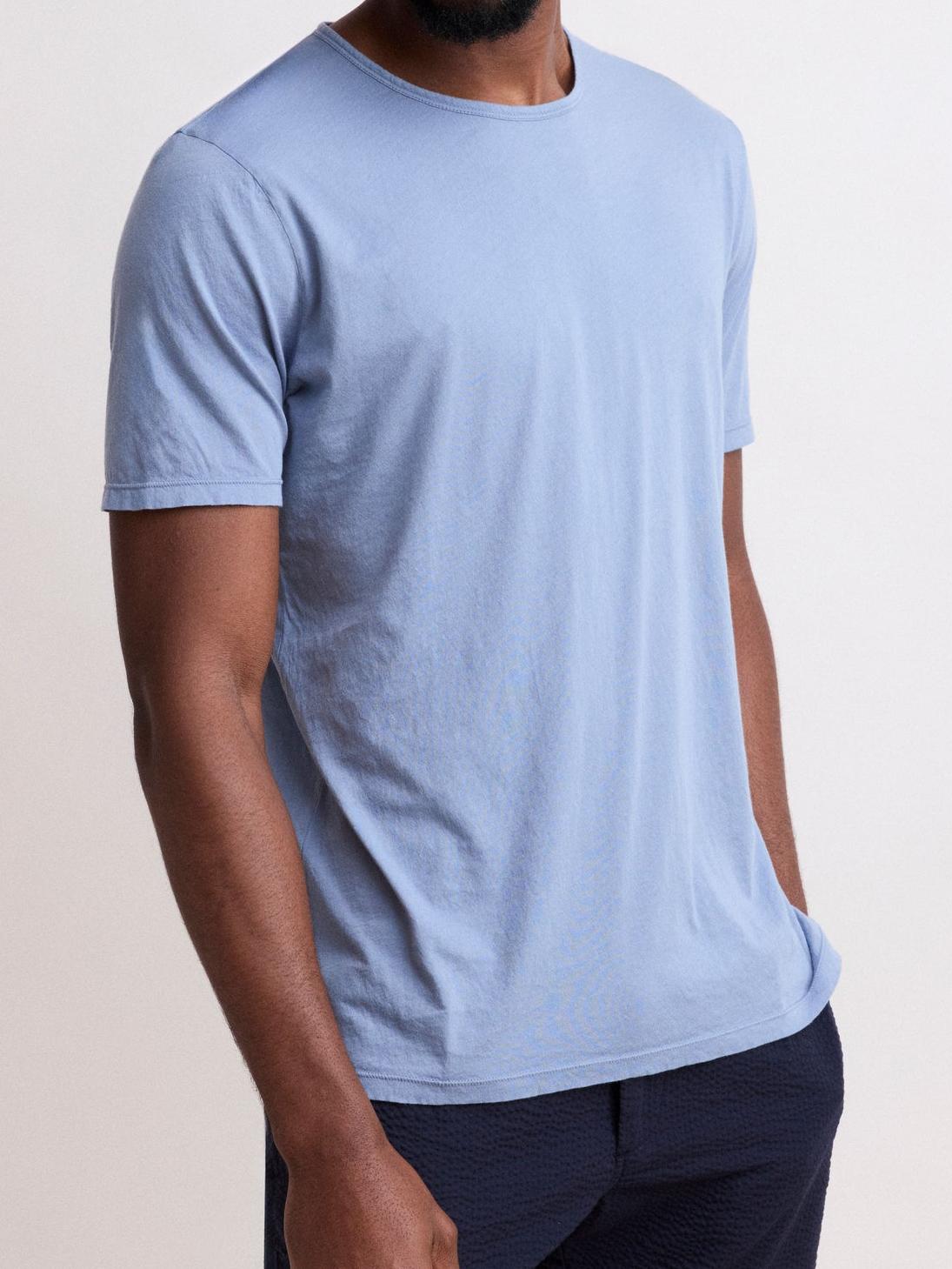 Comfortable Casual Breathable Powder Blue T-Shirt